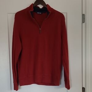 Men’s Lands' End quarter zip Sweater, size M